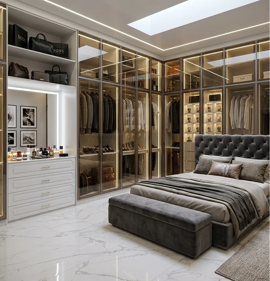 Dormitorio planejado aconchegante
